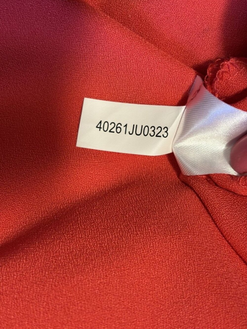 Preston & York Jumpsuit Red Hue (Lipstick) Flutter Sleeves Tie Waist & V-Neck - Picture 15 of 16